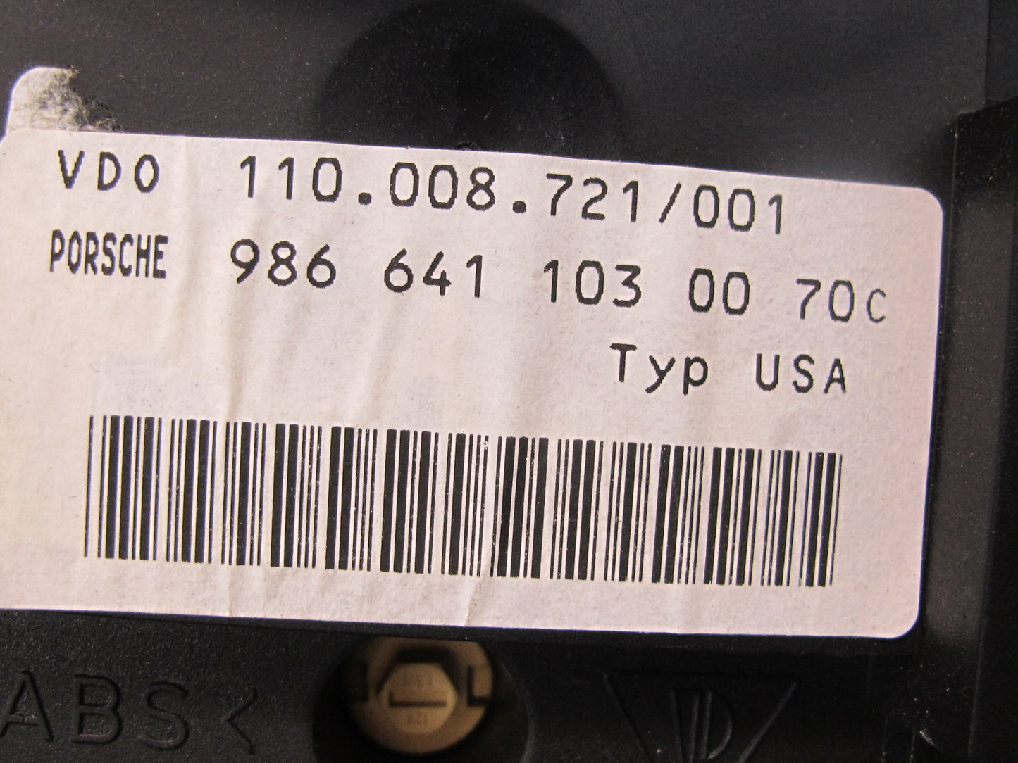 97-99 Porsche Boxster 986 M/T Instrument Cluster Gauge Speedometer 98664110300