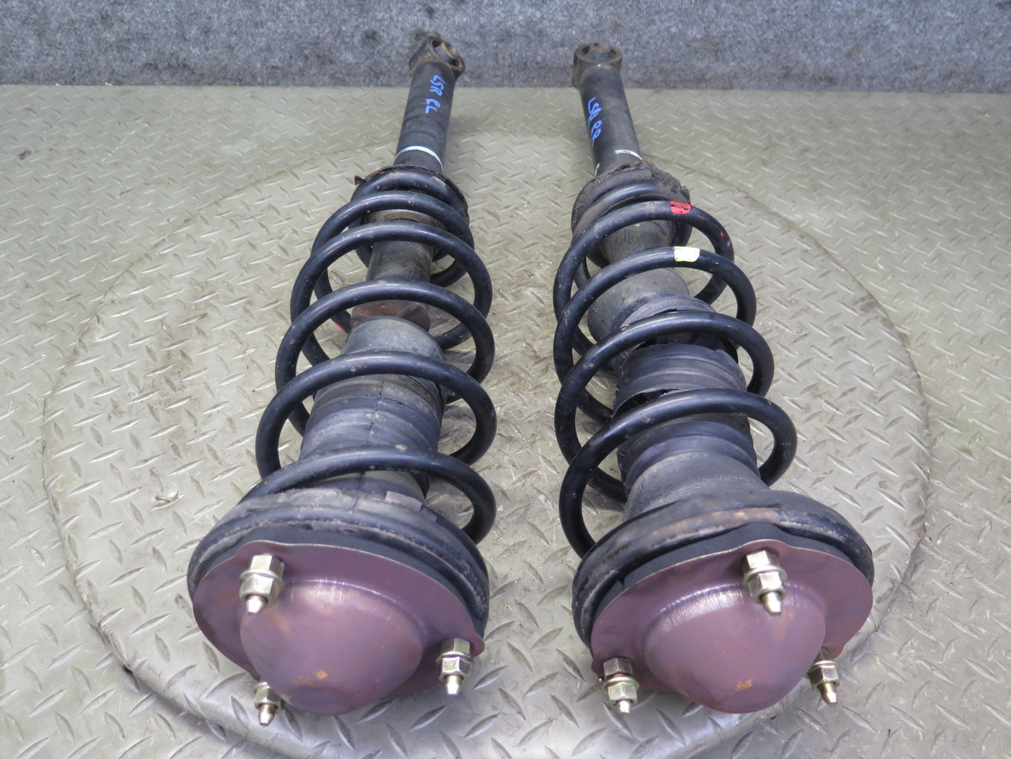 98-00 Lexus UCF20L LS400 RWD Set of 2 Rear Strut Shock Absorber 102K Miles OEM