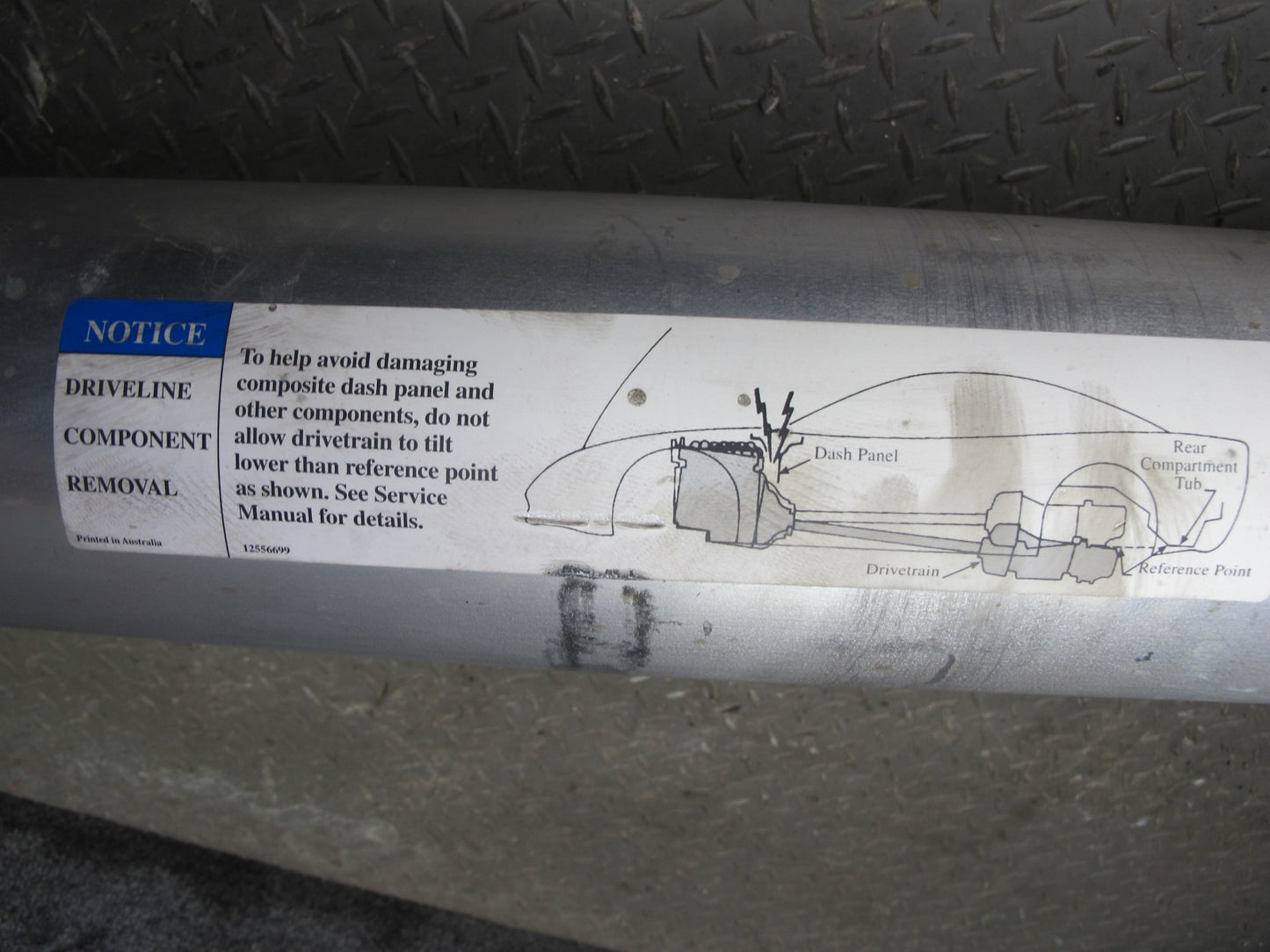 97-04 Chevrolet Corvette C5 5.7L LS1 A/T Drive Shaft Torque Tube 12564456 OEM