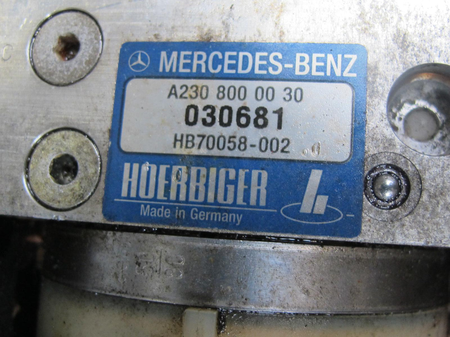 03-08 Mercedes R230 SL500 Sl-class Convertible TOP Roof Hydraulic Pump Motor OEM