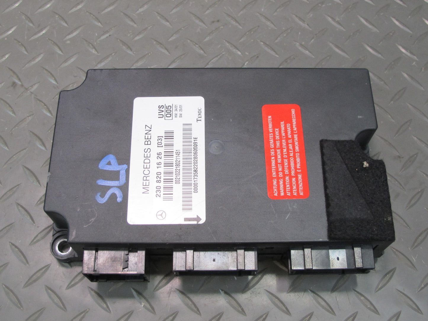 03-08 Mercedes R230 Sl-class Convertible TOP Roof Control Module 2308201626 OEM