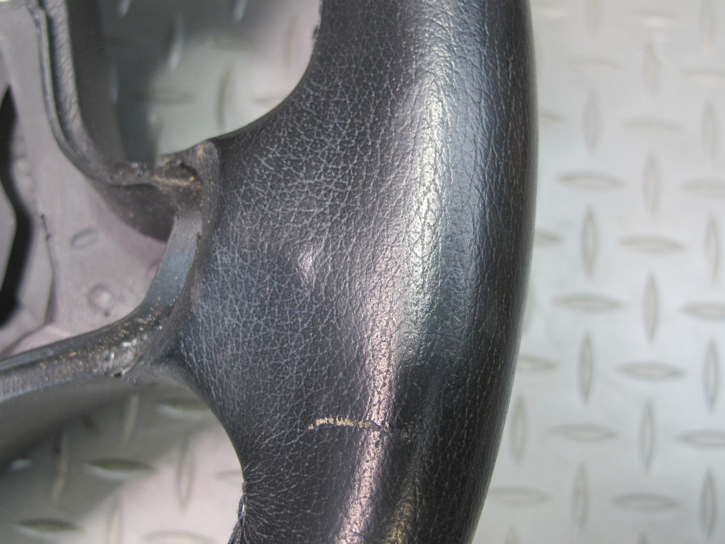 03-08 Mercedes R230 SL500R Leather Wood Steering Black OEM