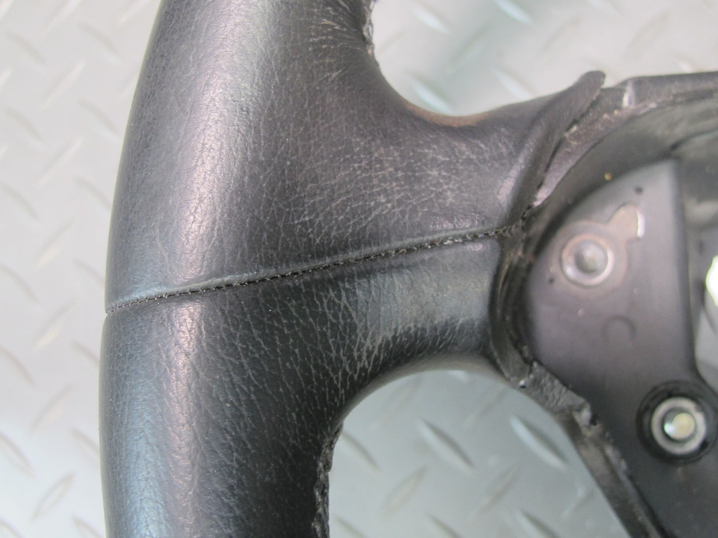 03-08 Mercedes R230 SL500R Leather Wood Steering Black OEM