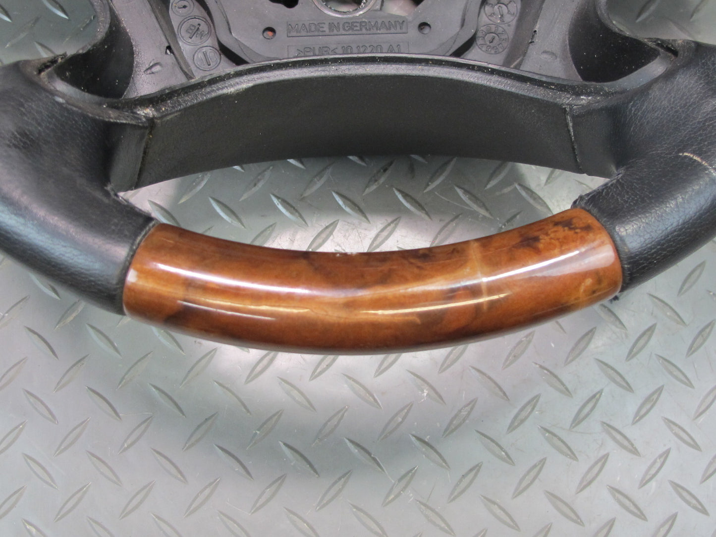 03-08 Mercedes R230 SL500R Leather Wood Steering Black OEM