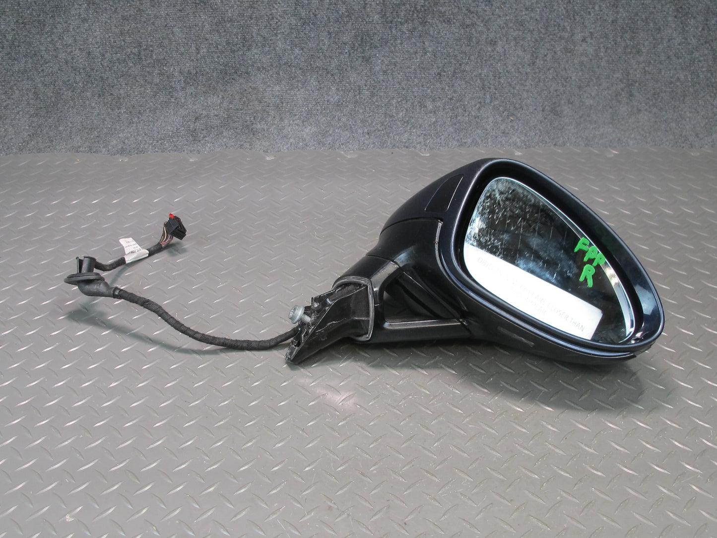 17-23 Porsche Panamera 971 Right Exterior Side View Mirror w Blind Spot Damaged