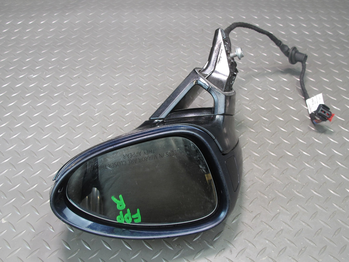 17-23 Porsche Panamera 971 Right Exterior Side View Mirror w Blind Spot Damaged