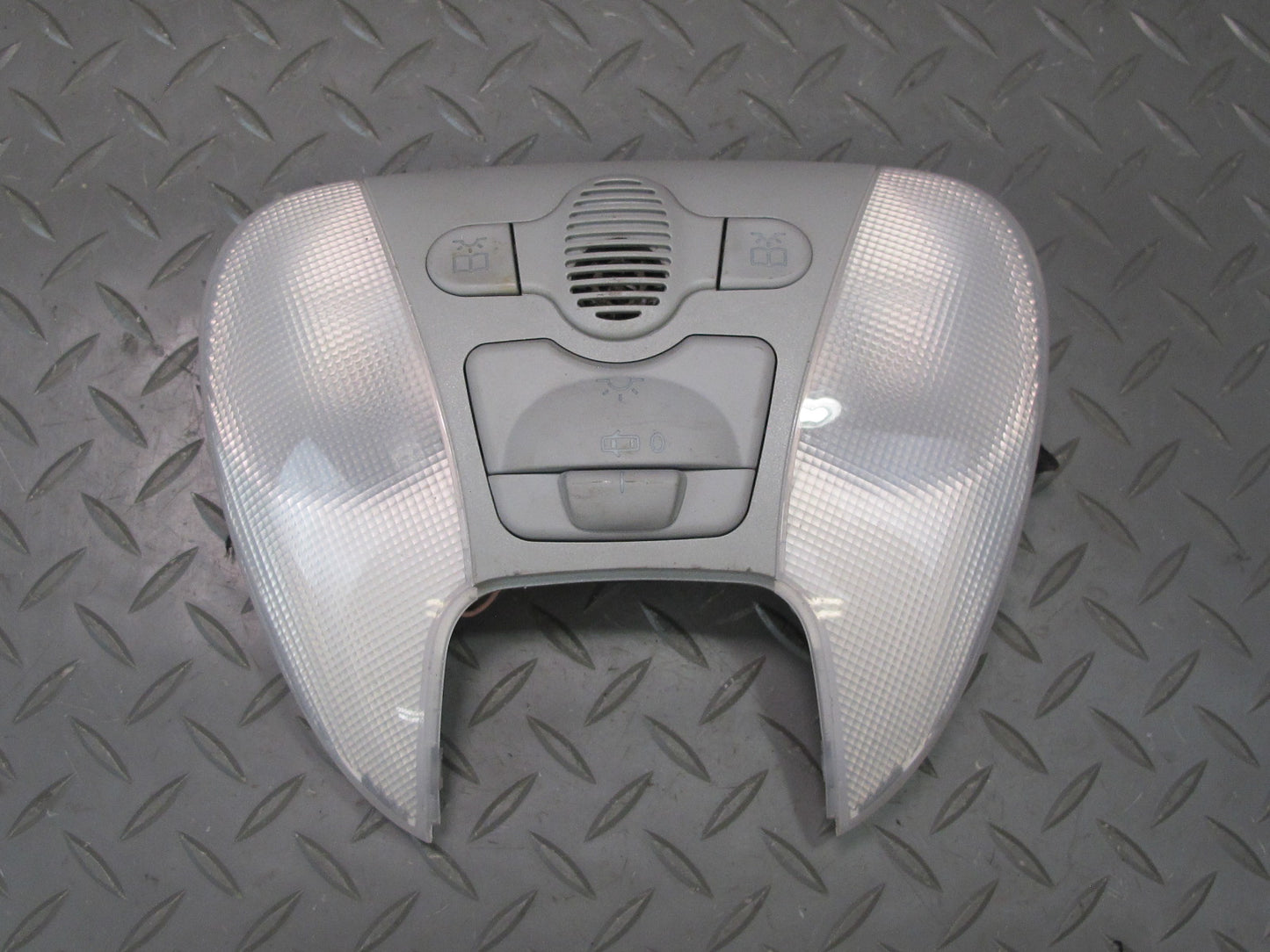 03-06 Mercedes R230 SL500 Overhead Console Dome Reading Light Gray OEM
