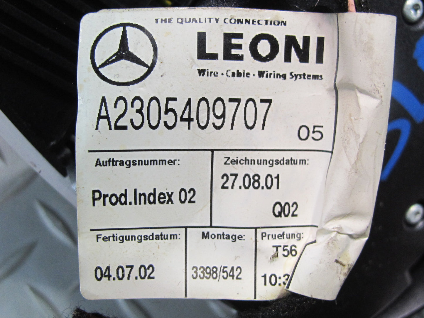 03-06 Mercedes R230 SL500 Overhead Console Dome Reading Light Gray OEM