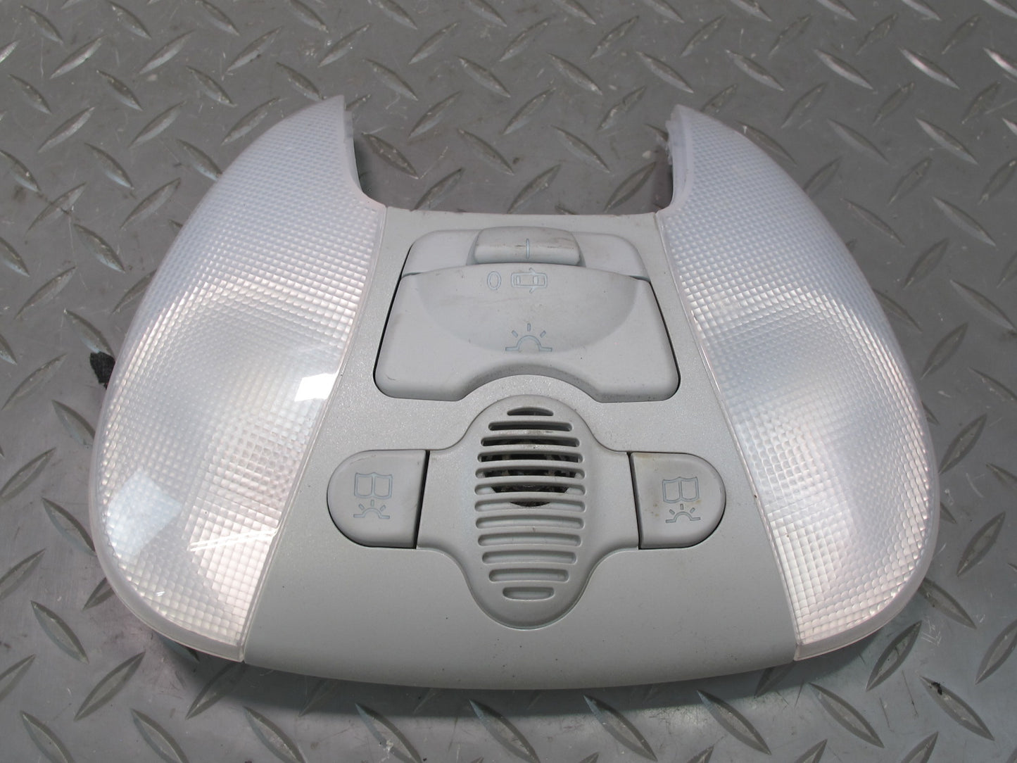 03-06 Mercedes R230 SL500 Overhead Console Dome Reading Light Gray OEM