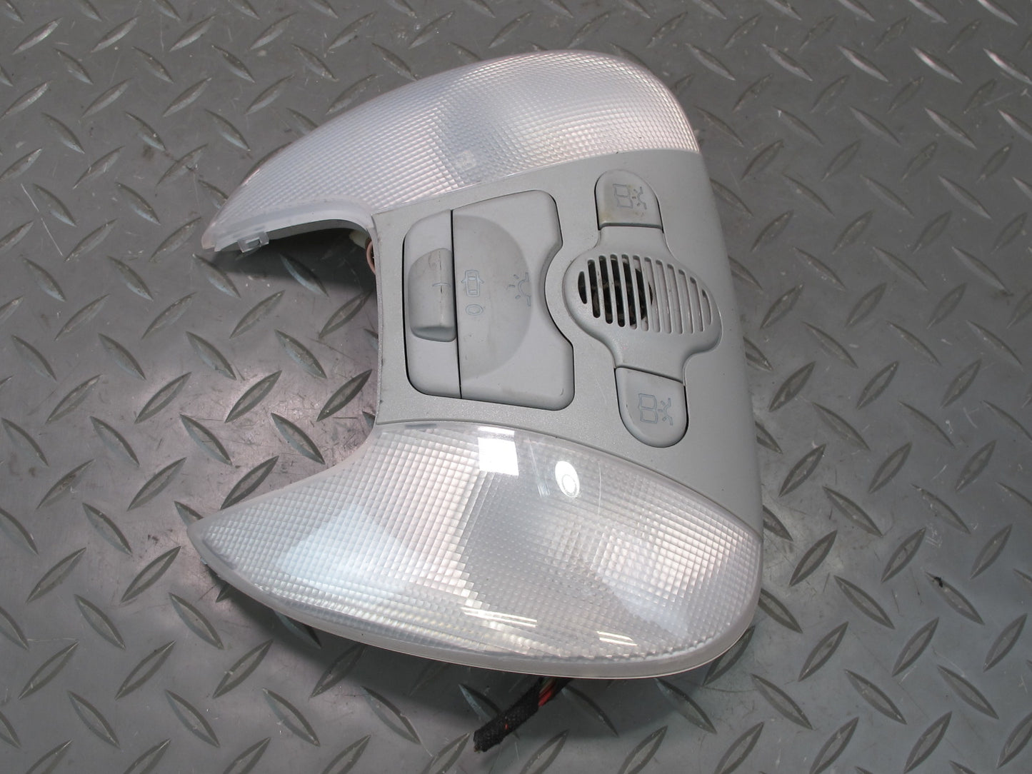 03-06 Mercedes R230 SL500 Overhead Console Dome Reading Light Gray OEM