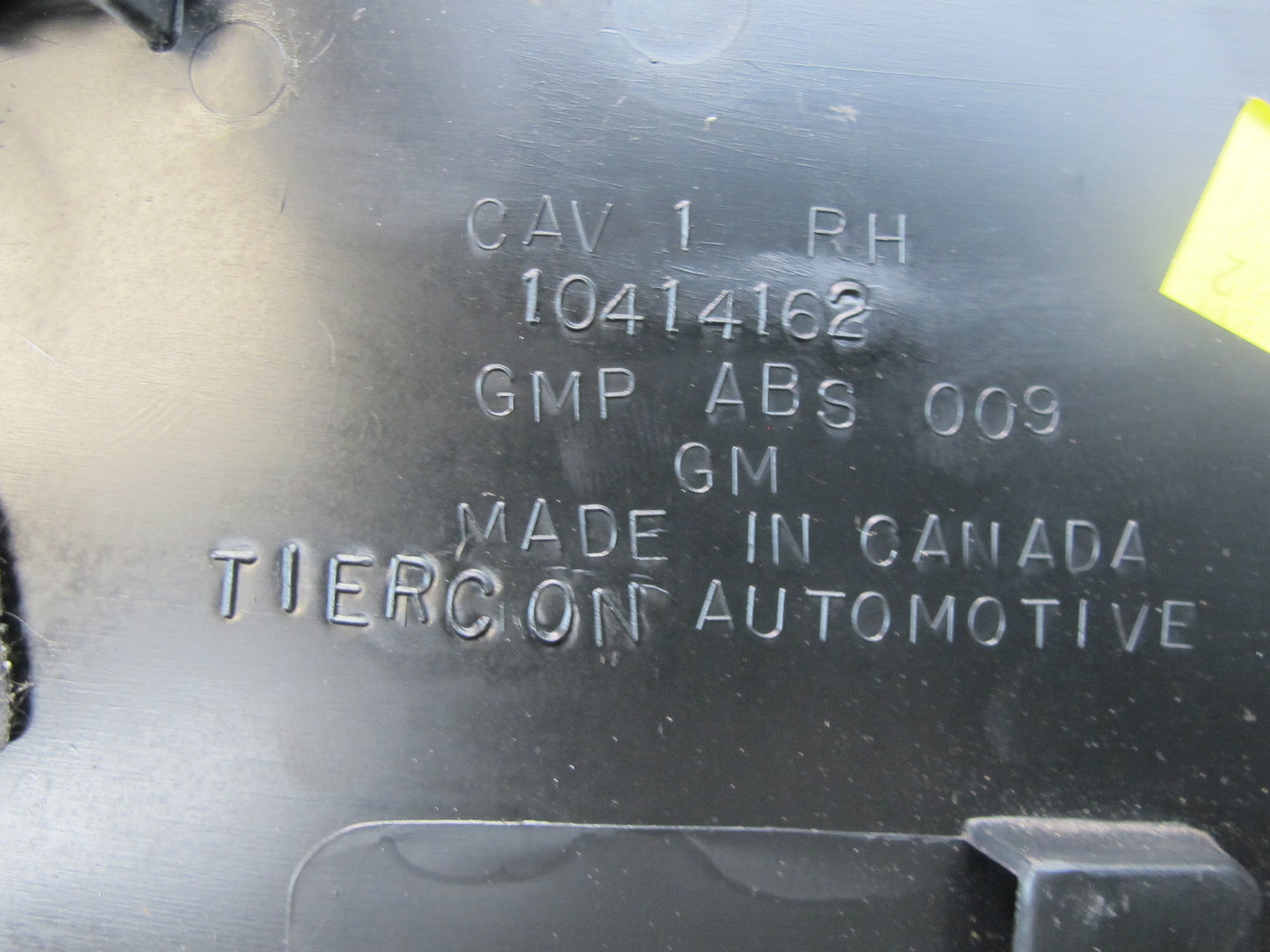 98-04 Chevrolet Corvette C5 Convertible Rear Right Speaker Cover Black OEM