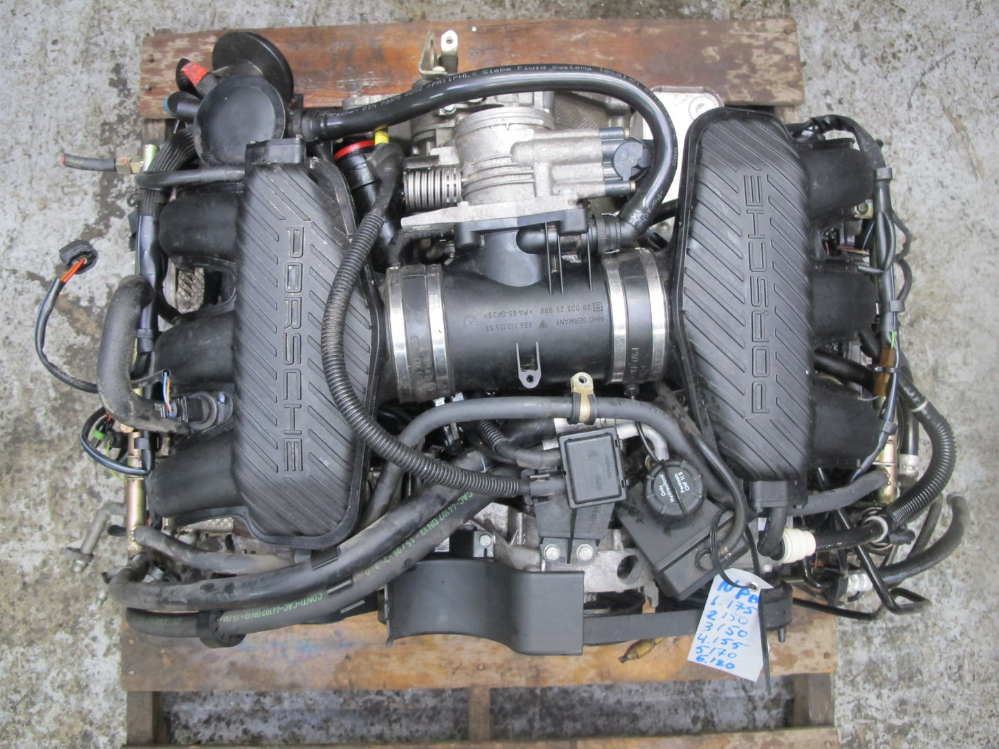 97-99 Porsche Boxster 986 2.5L M96.20 Complete Engine Motor 71k Miles