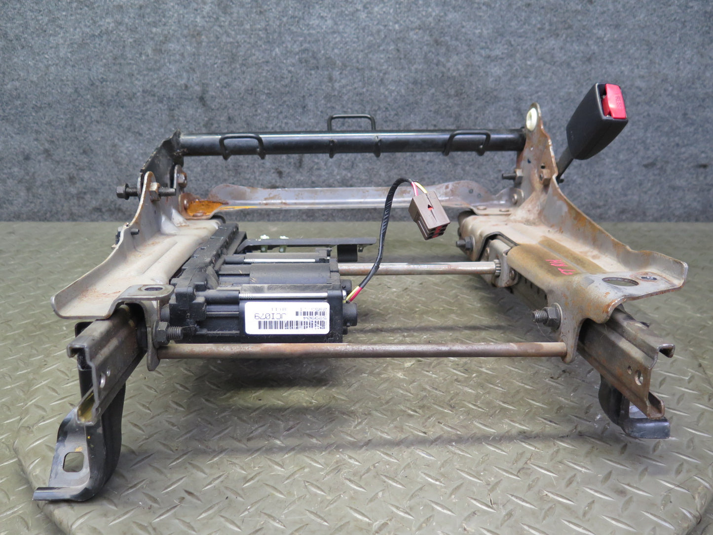 02-05 Ford Thunderbird Front Right Seat Lower Frame Track Rail w Motors OEM