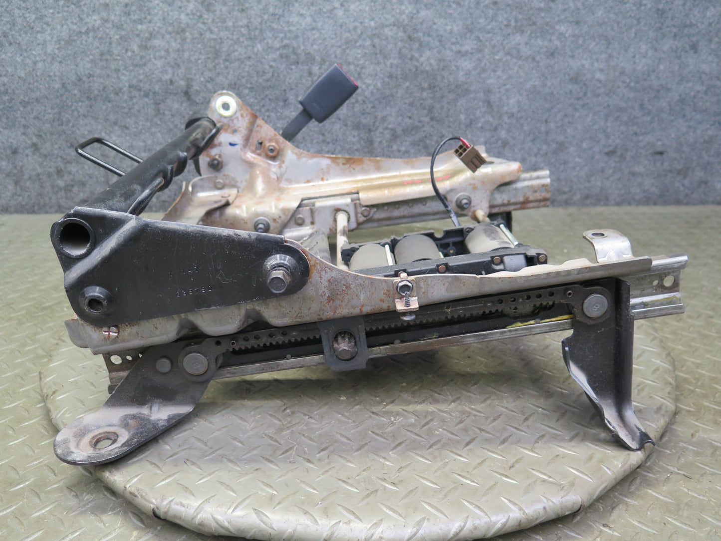 02-05 Ford Thunderbird Front Right Seat Lower Frame Track Rail w Motors OEM