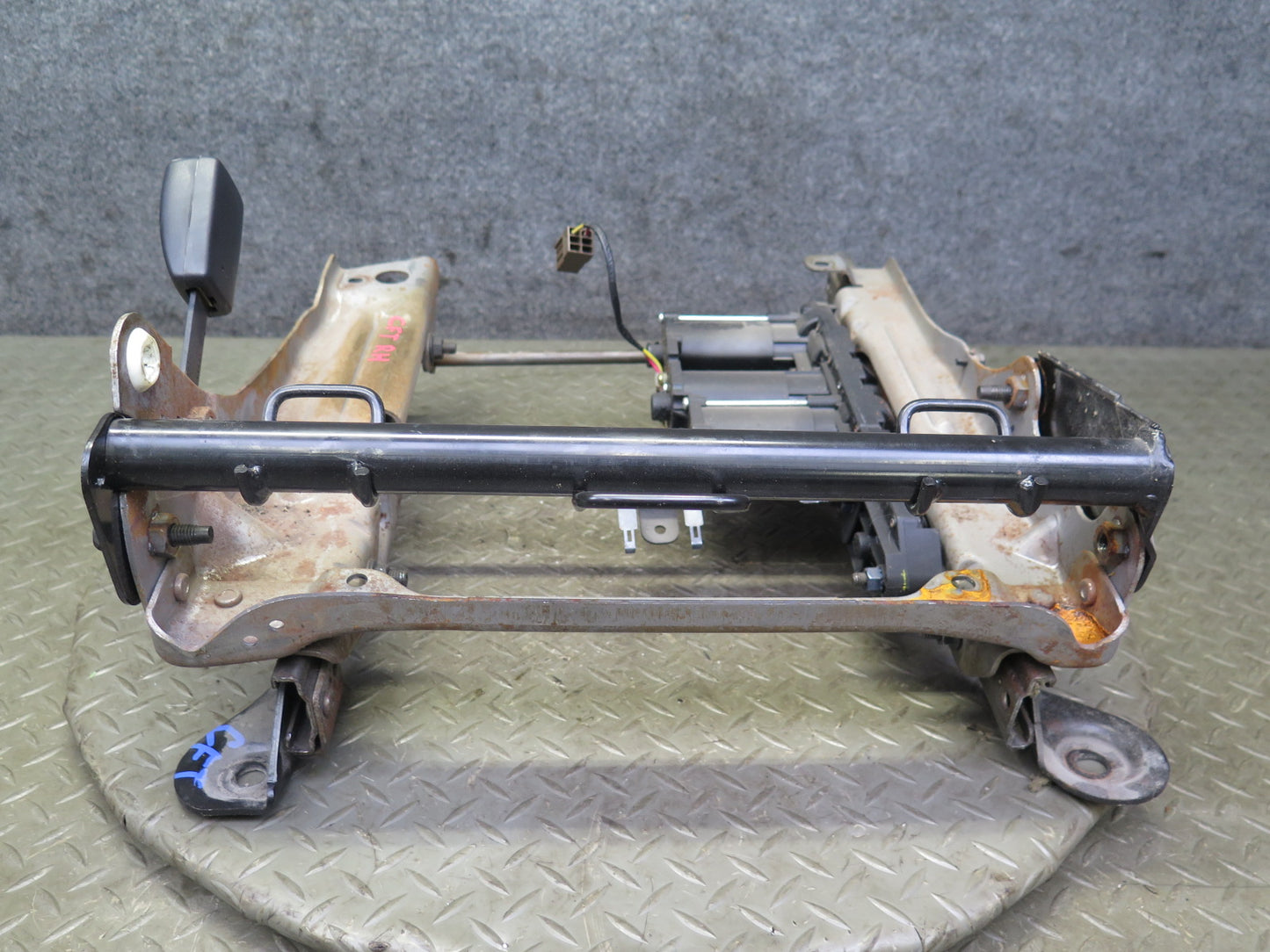 02-05 Ford Thunderbird Front Right Seat Lower Frame Track Rail w Motors OEM