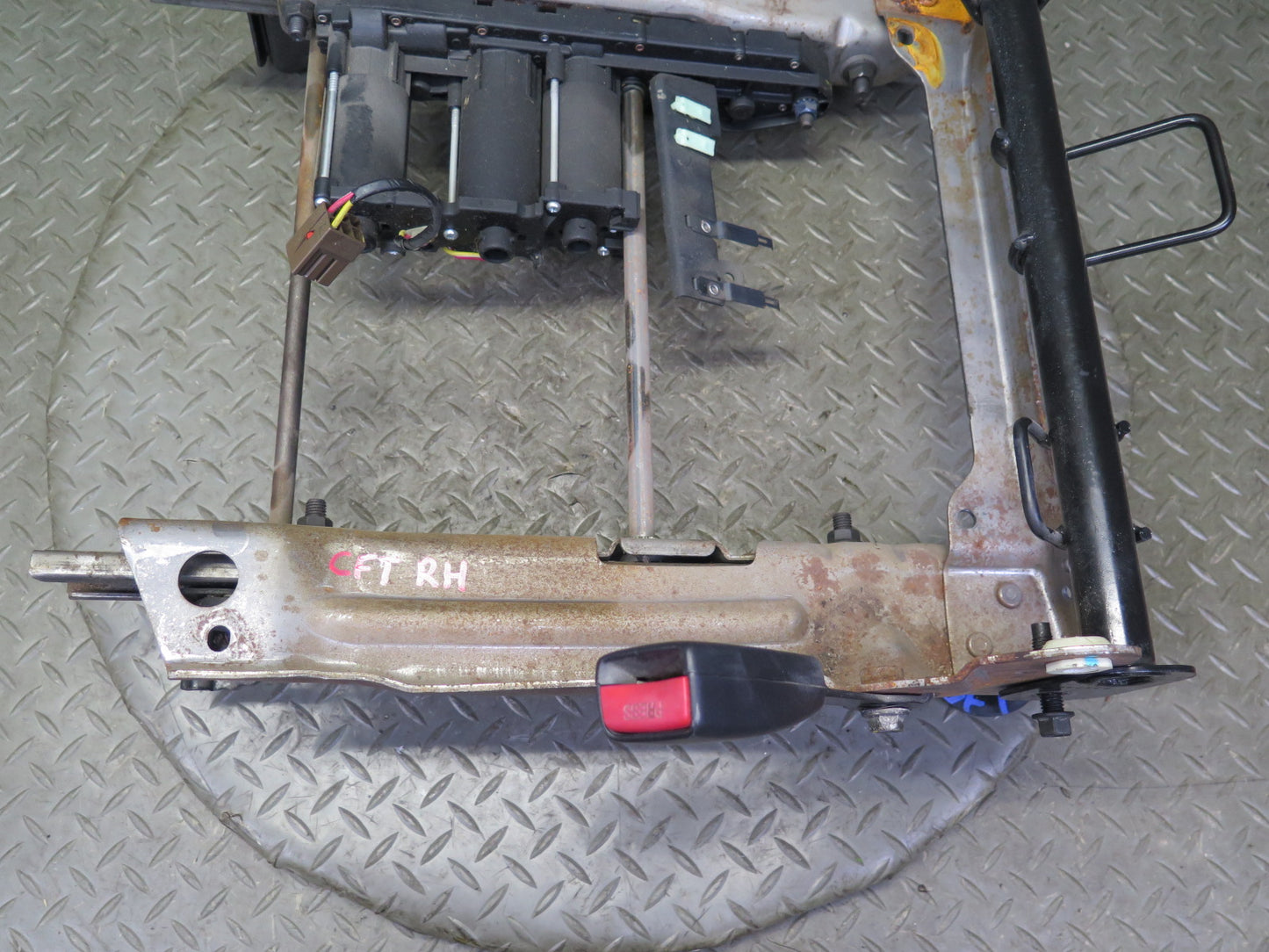 02-05 Ford Thunderbird Front Right Seat Lower Frame Track Rail w Motors OEM