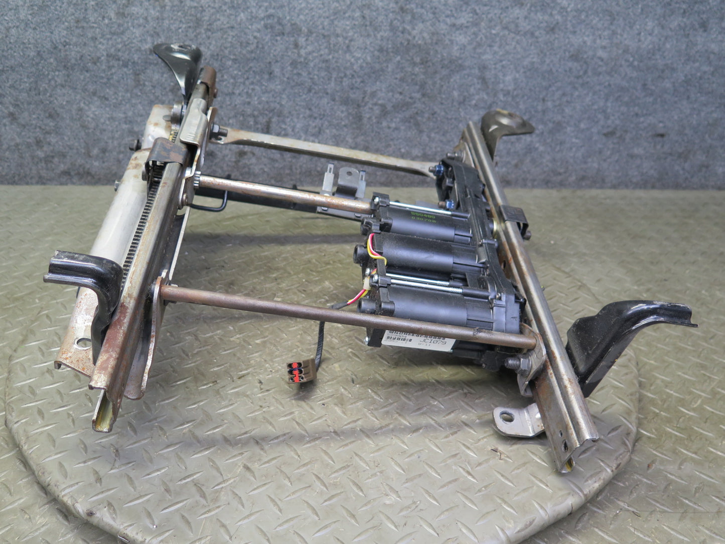 02-05 Ford Thunderbird Front Right Seat Lower Frame Track Rail w Motors OEM