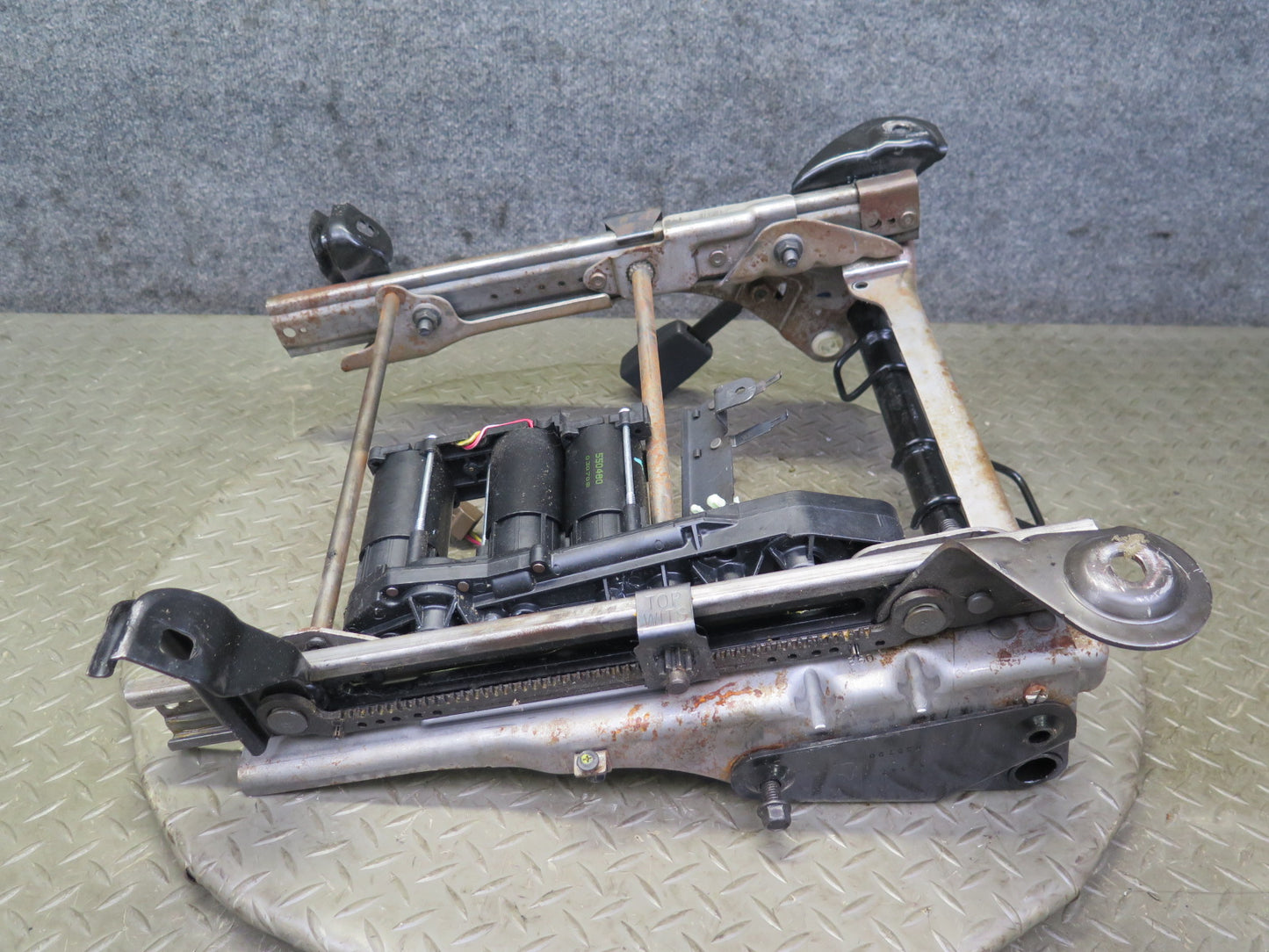 02-05 Ford Thunderbird Front Right Seat Lower Frame Track Rail w Motors OEM