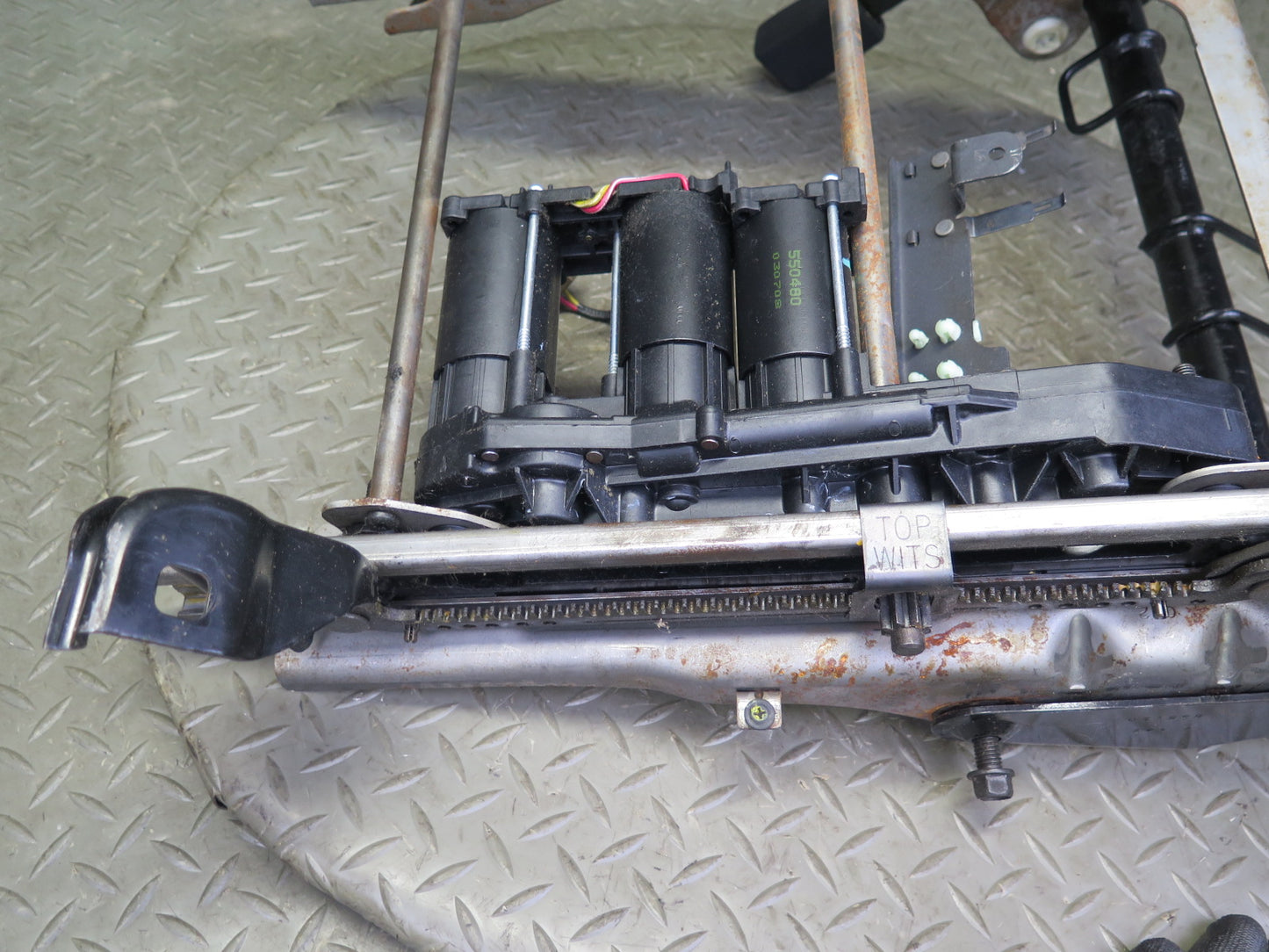 02-05 Ford Thunderbird Front Right Seat Lower Frame Track Rail w Motors OEM