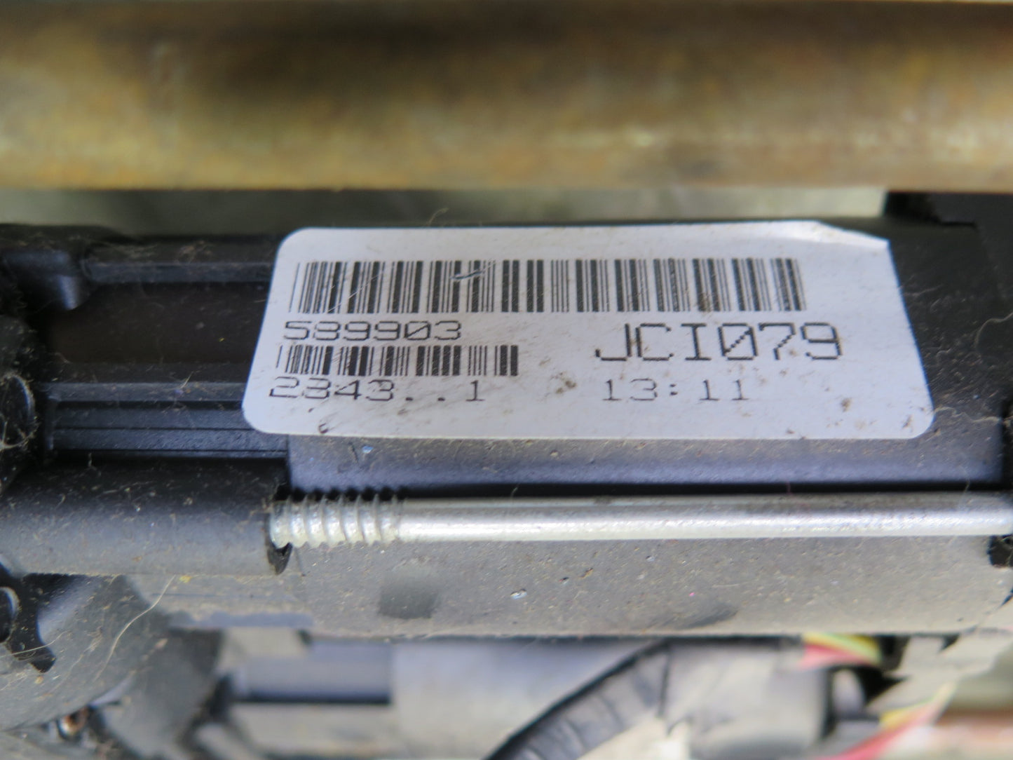 02-05 Ford Thunderbird Front Left Seat Lower Frame Track Rail w Motors OEM