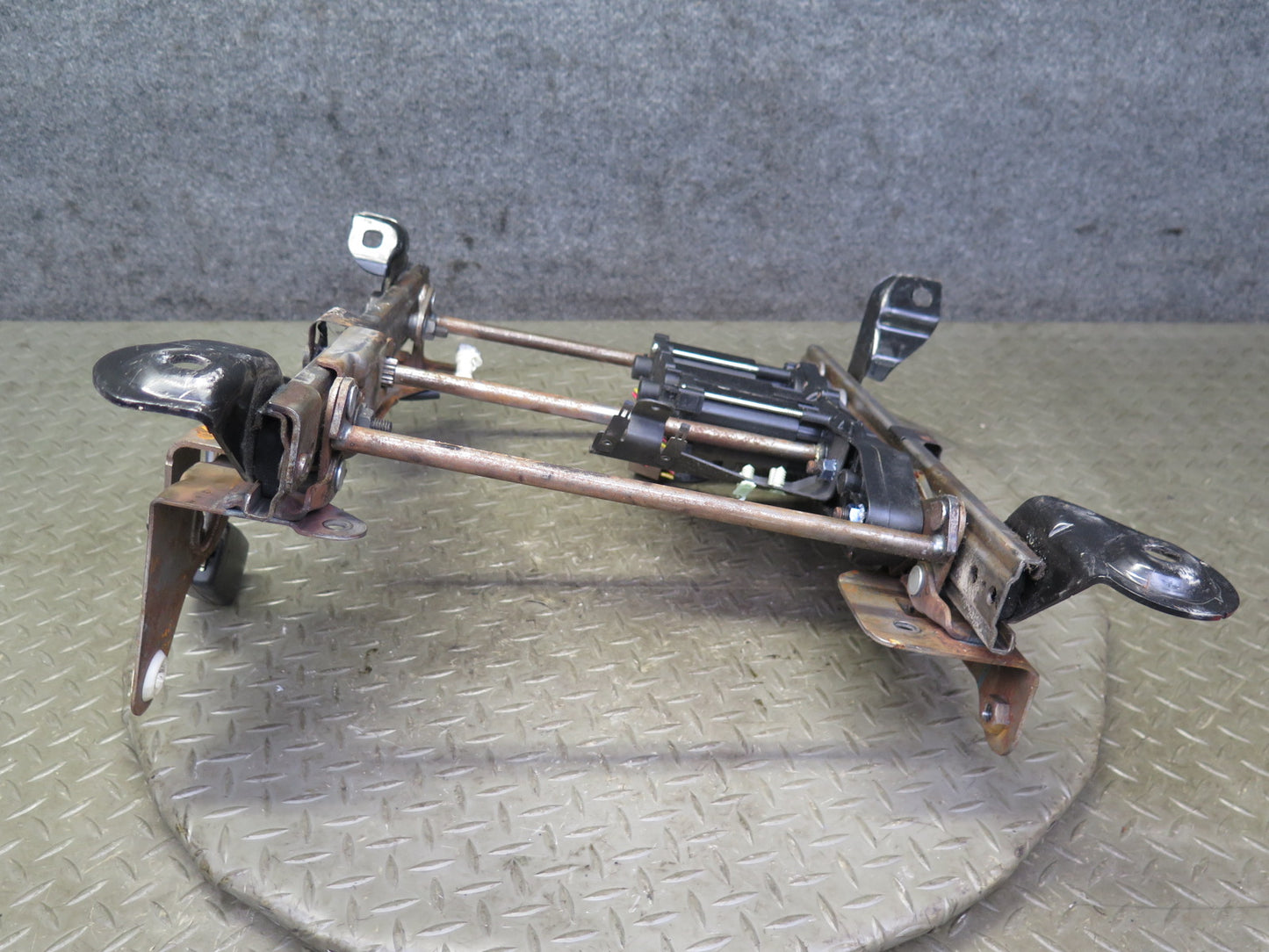 02-05 Ford Thunderbird Front Left Seat Lower Frame Track Rail w Motors OEM