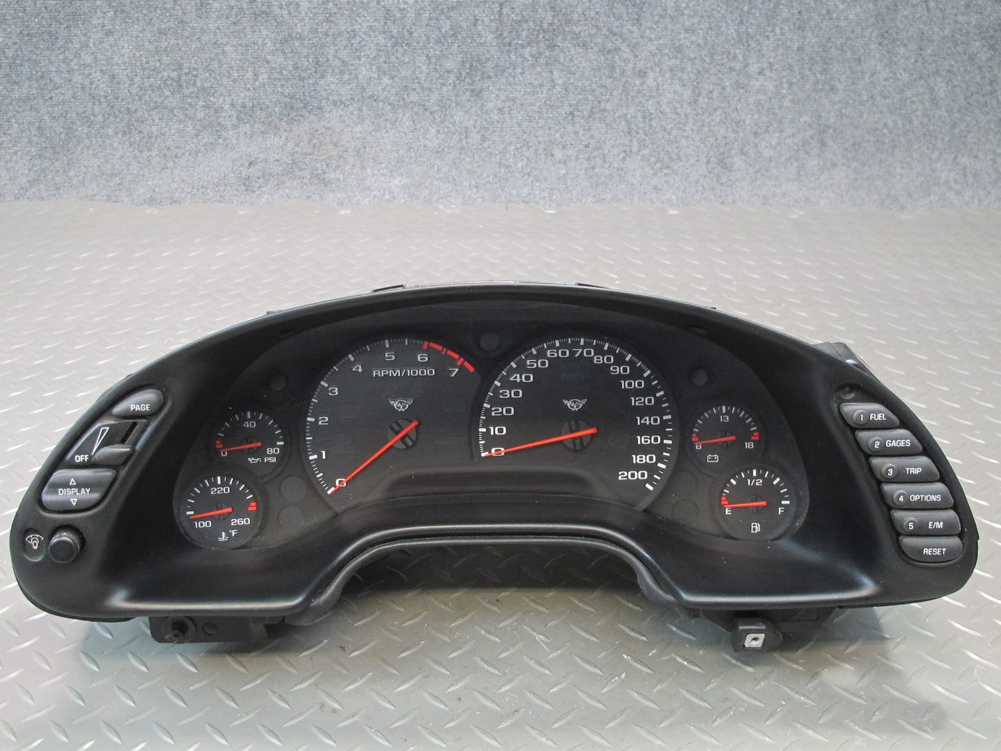 2001 Chevrolet Corvette C5 Instrument Cluster Gauge Speedometer 10408309 OEM