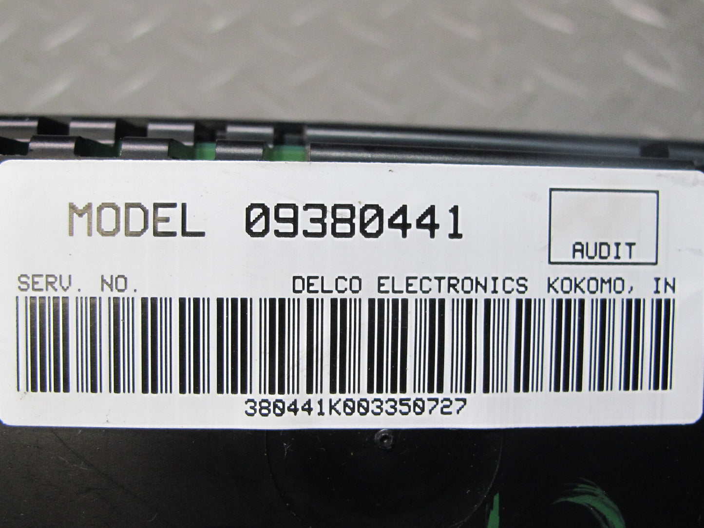 00-04 Chevrolet Corvette C5 A/C Climate Control Switch Panel 09380441 OEM