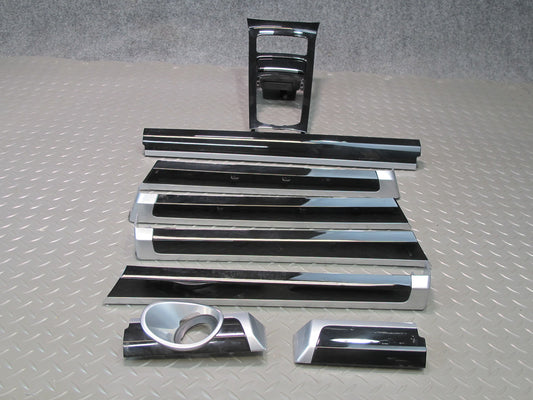 11-18 Porsche Cayenne 958 Front & Rear Door Dash Consolet Rim Cover Panel Set