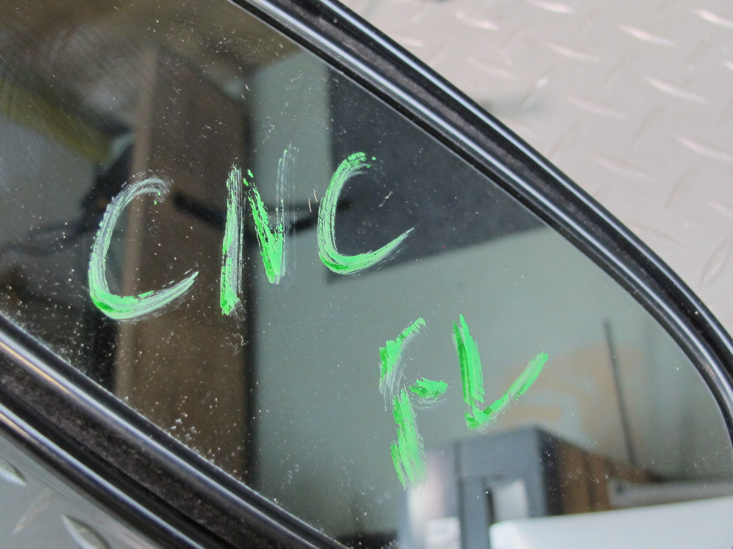 97-04 Chevrolet Corvette C5 Left Door Side View Heated Power Mirror Black OEM