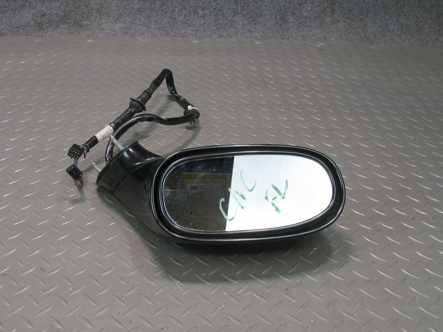 97-04 Chevrolet Corvette C5 Left Door Side View Heated Power Mirror Black OEM