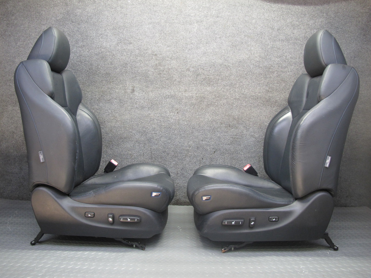 2008 Lexus USE20L Is-f Front & Rear Leather Seat Set Black OEM