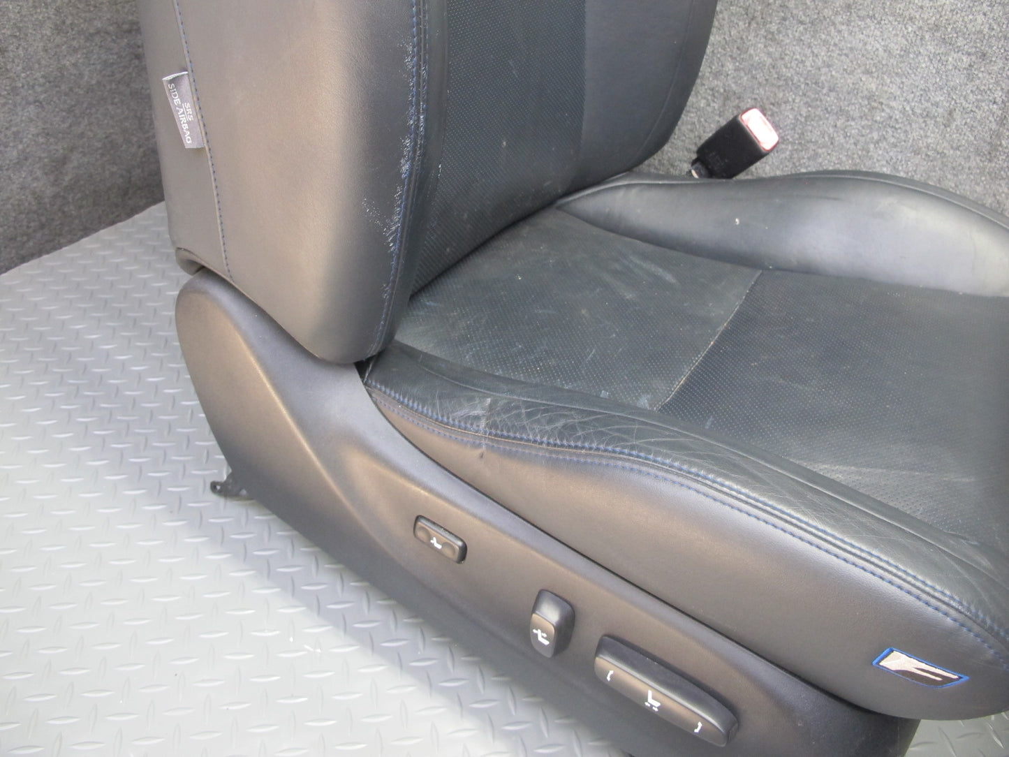 2008 Lexus USE20L Is-f Front & Rear Leather Seat Set Black OEM