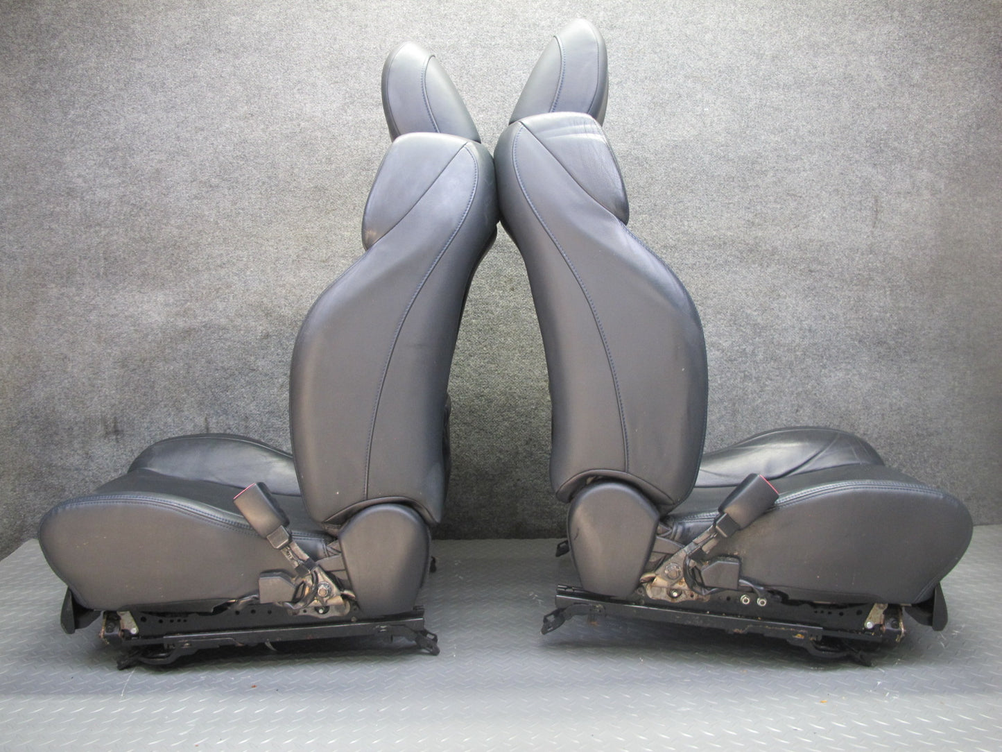 2008 Lexus USE20L Is-f Front & Rear Leather Seat Set Black OEM