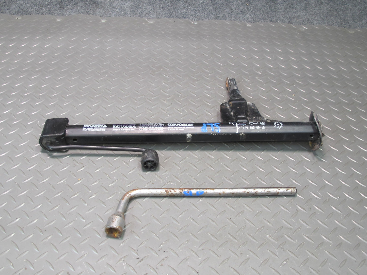 03-12 Mercedes R230 Sl-class Emergency Spare Tire Lift Jack & Wrench Set OEM
