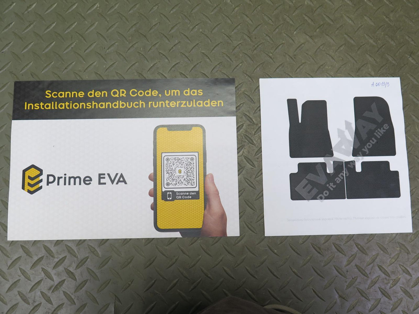 17-21 Tesla Model 3 Set of 4 Front & Rear EVA Floor MAT Cover Prime EVA NEW