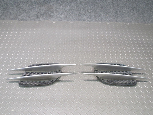 03-08 Mercedes R230 SL500 Set of 2 Front Fender Grille Vent Trim Molding OEM