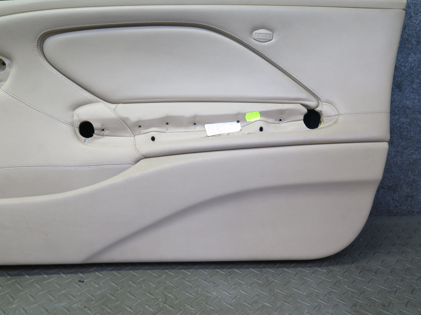 01-06 BMW E46 330ci Coupe Convert Front Door Trim Cover Panel Set Beige 104K OEM