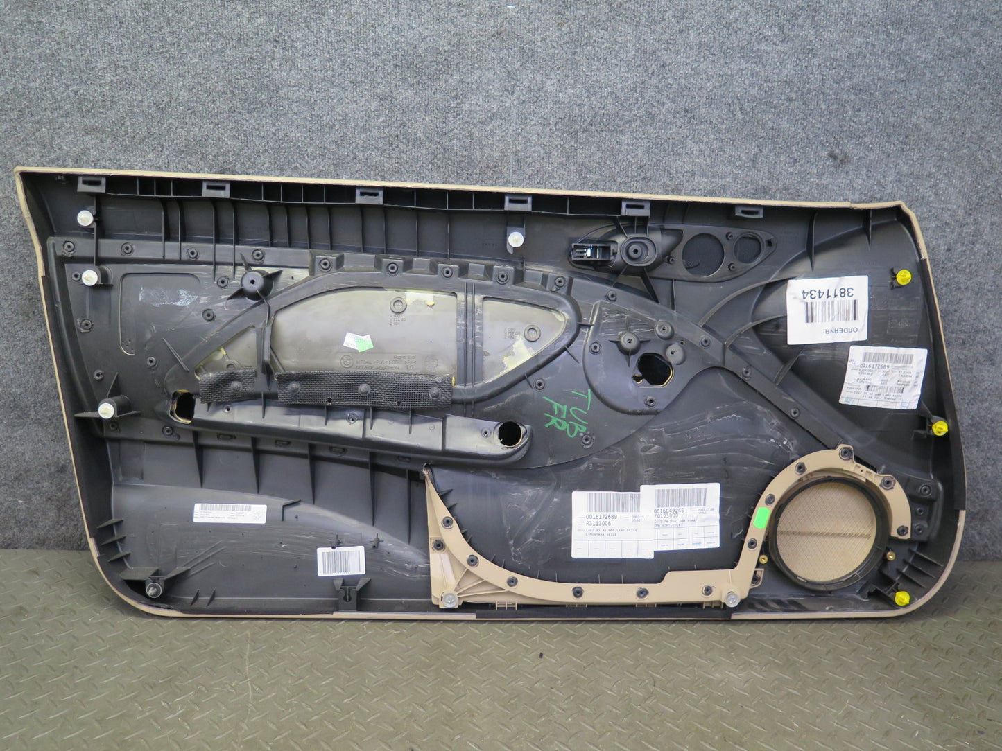 01-06 BMW E46 330ci Coupe Convert Front Door Trim Cover Panel Set Beige 104K OEM