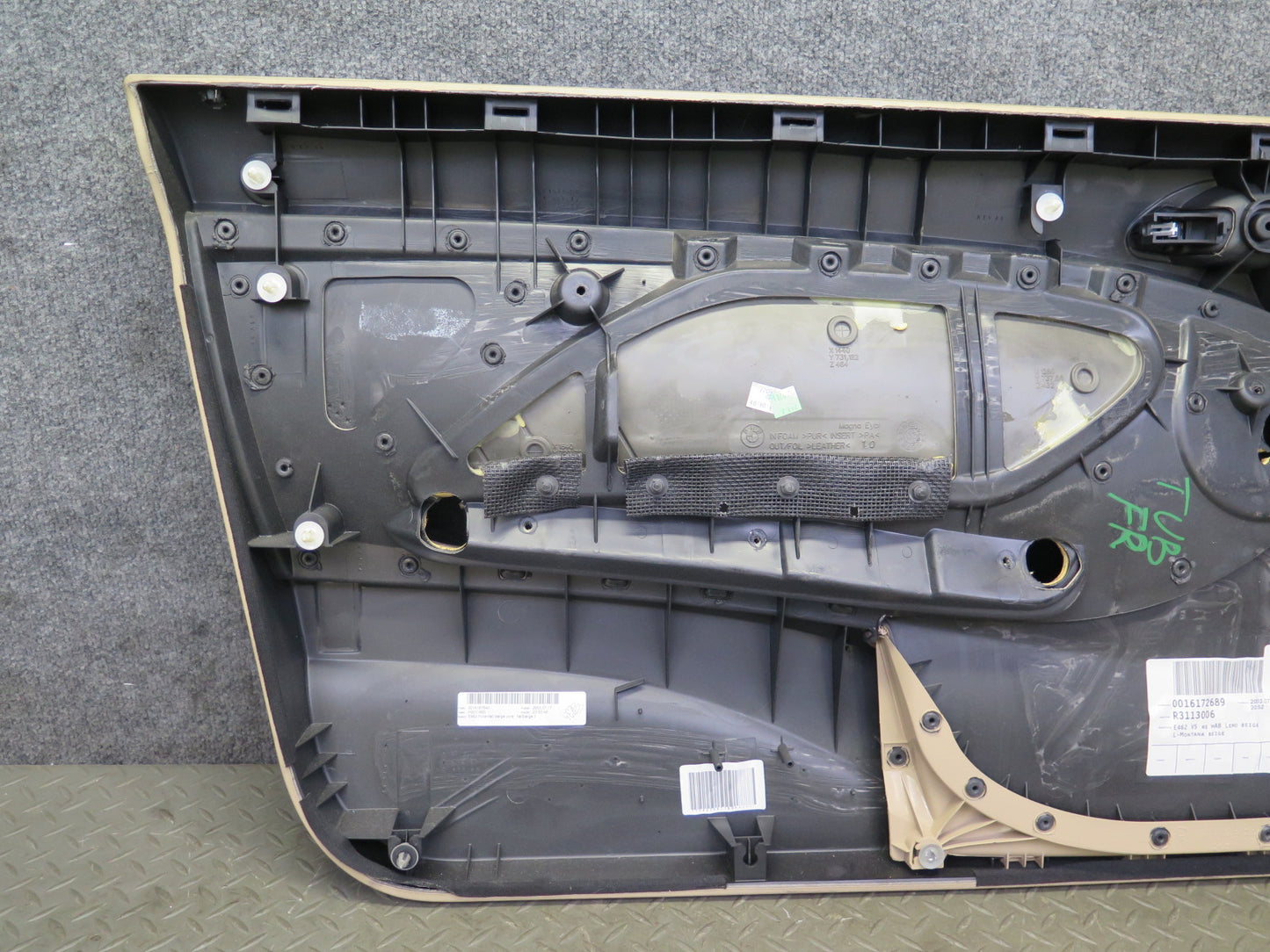 01-06 BMW E46 330ci Coupe Convert Front Door Trim Cover Panel Set Beige 104K OEM
