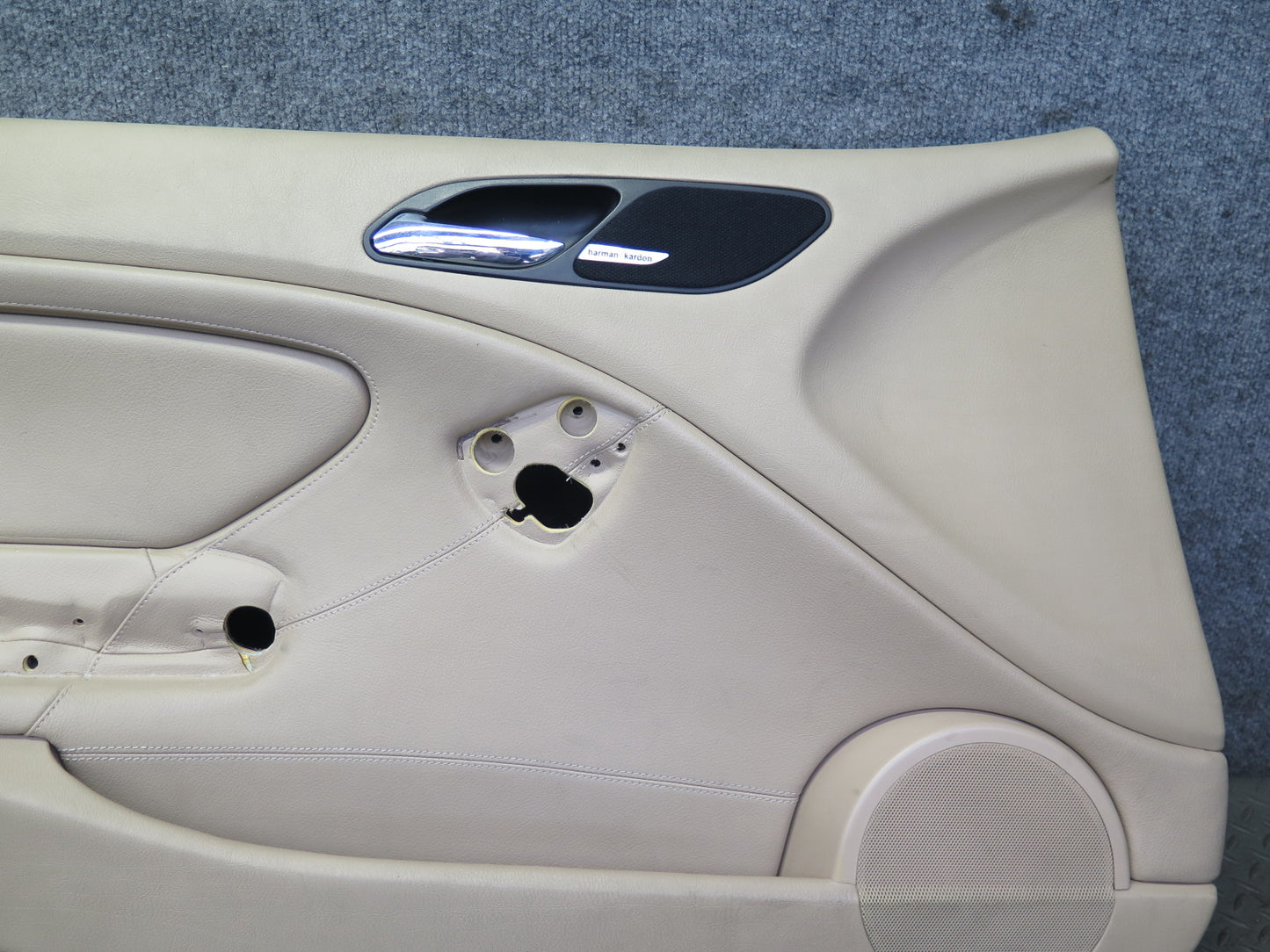 01-06 BMW E46 330ci Coupe Convert Front Door Trim Cover Panel Set Beige 104K OEM