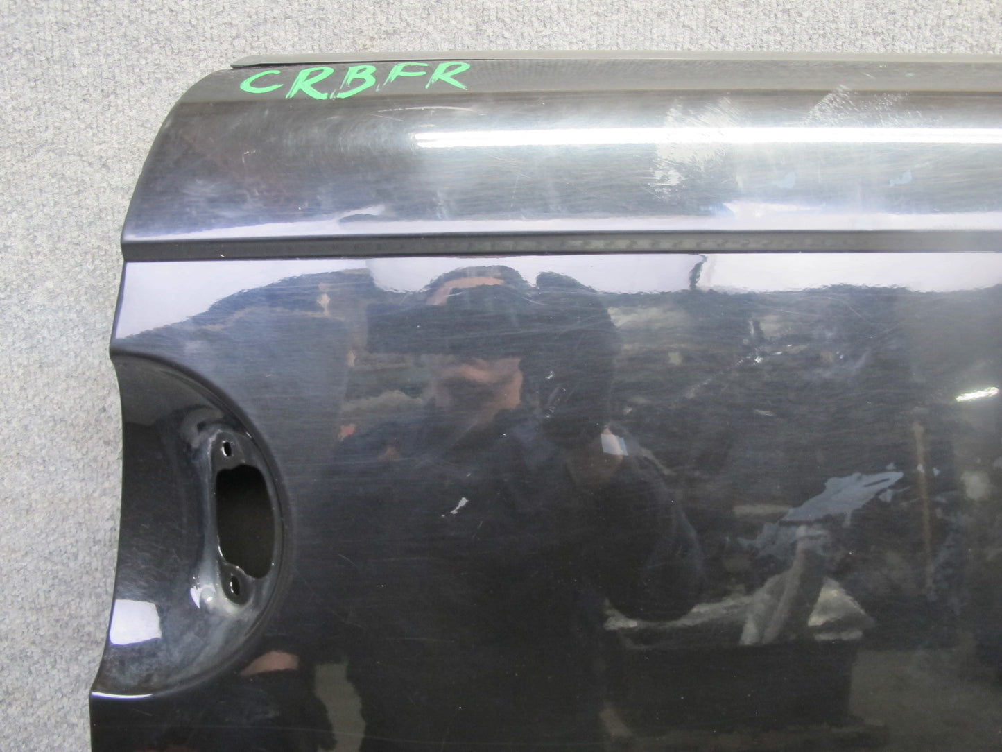 03-06 Chevrolet SSR Front Right Passenger Door Shell Cover Panel Black OEM