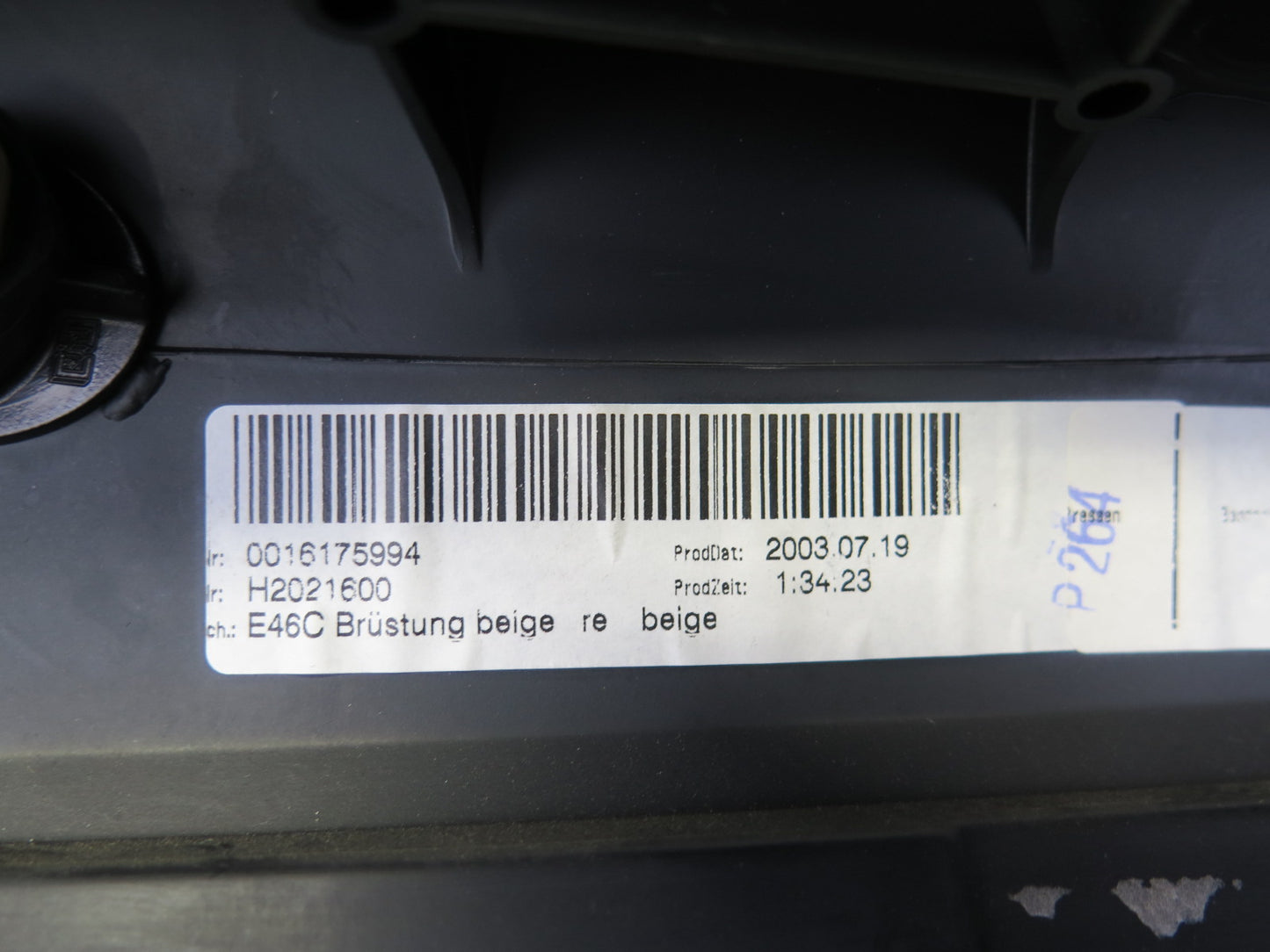 01-06 BMW E46 330ci Convert Rear Left & Right Lateral Trim Cover Panel Set OEM