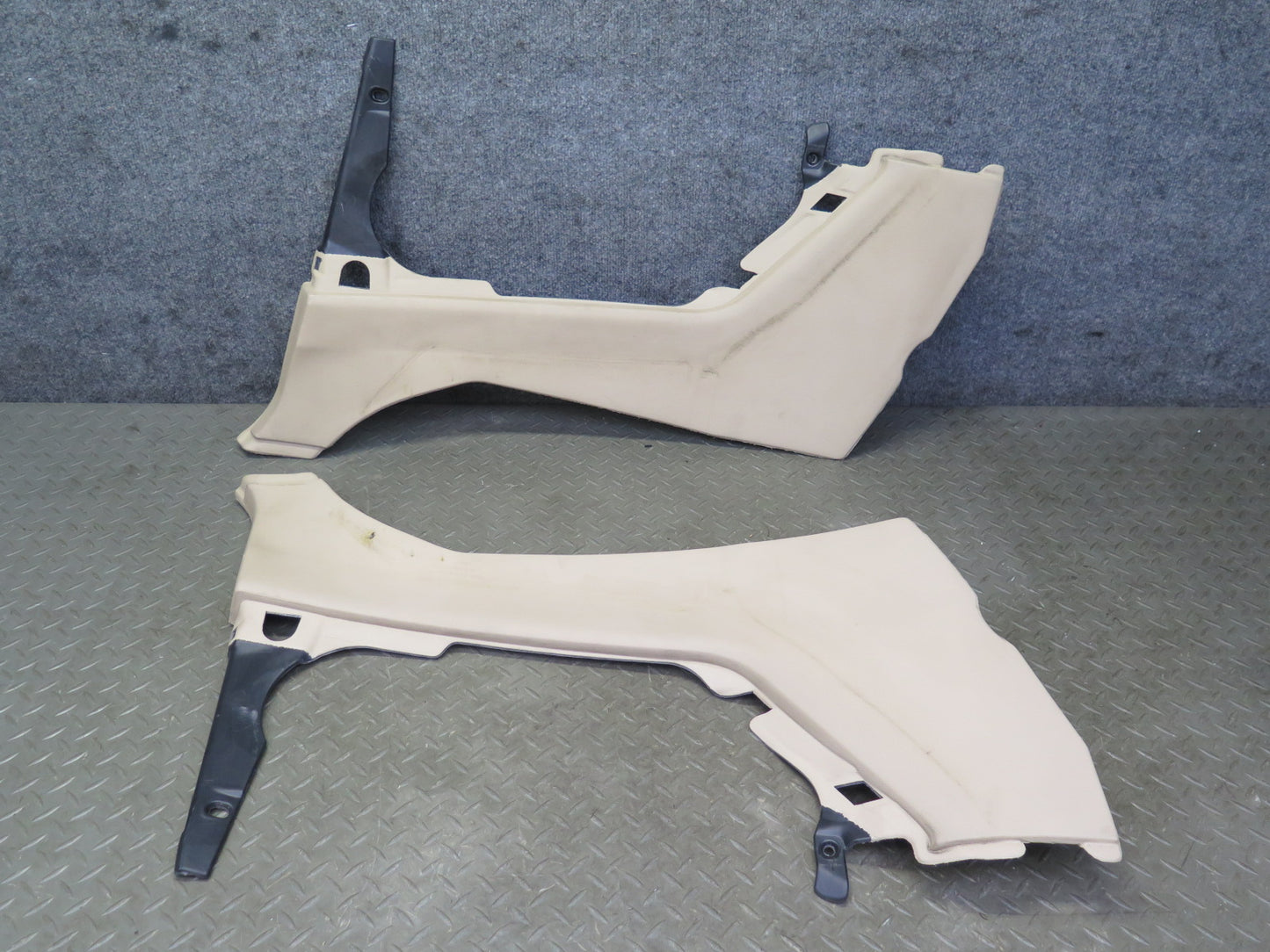 01-06 BMW E46 330ci Conv Set of 2 Rear Lower Quarter Trim Cover Panel Beige OEM