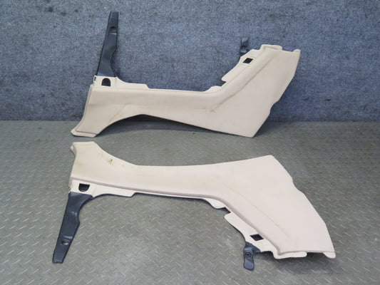 01-06 BMW E46 330ci Conv Set of 2 Rear Lower Quarter Trim Cover Panel Beige OEM