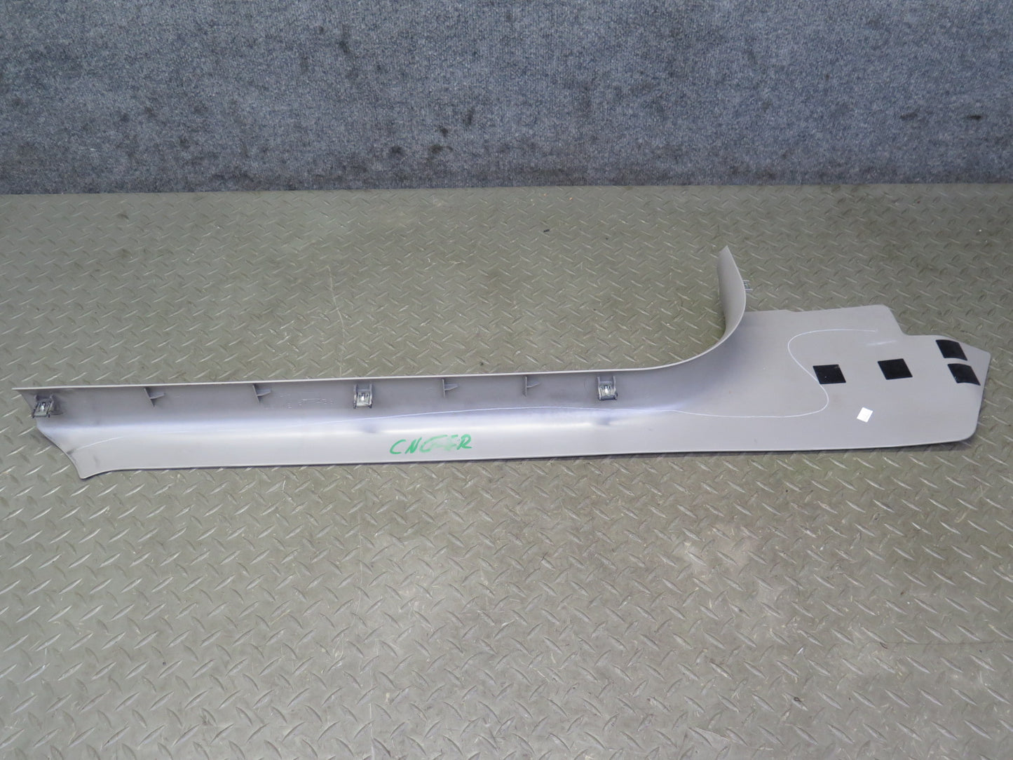 97-04 Chevrolet Corvette C5 Set of 2 Door Sill Kick Trim Panel Gray OEM