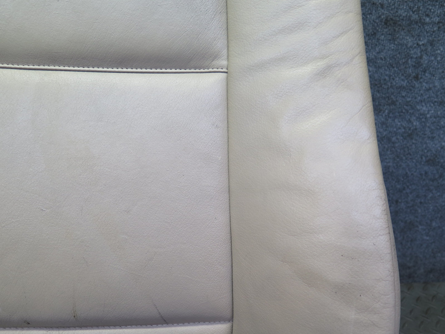 01-06 BMW E46 330ci Convertible Front Right Seat Upper Leather Cushion Beige OEM