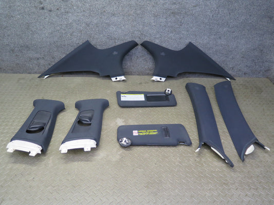 08-14 Lexus USE20L Is-f Set of 8 A B C Pillar Trim Cover & Sunvisor Black OEM