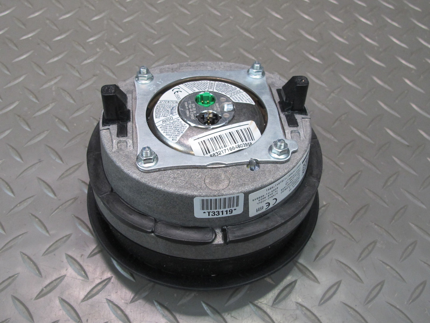 01-06 BMW E46 CONVERTIBLE FRONT LEFT DRIVER SIDE SPORT STEERING WHEEL SRS AIRBAG OEM