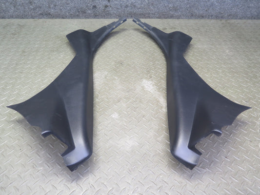 04-09 Nissan Z33 350Z Convertible Interior Lower B Pillar Trim Panel Set OEM