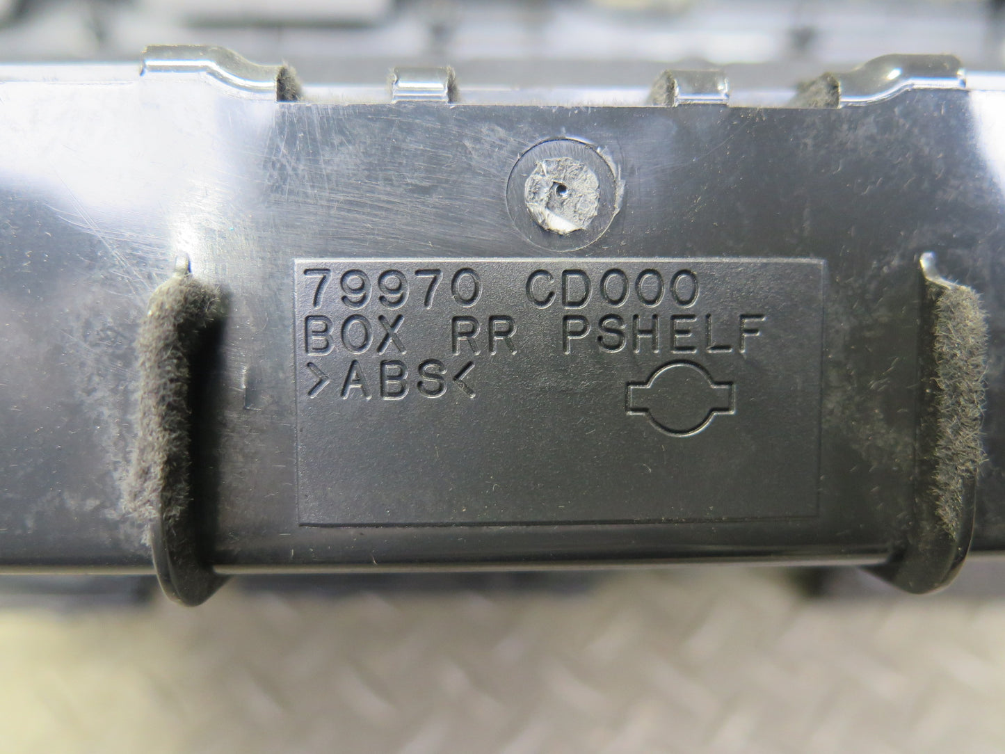 04-09 Nissan Z33 350Z Convert Rear Shelf Speaker Trim Cover Panel Black OEM